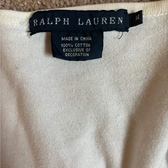 Ralph Lauren White Button-Up Cardigan - Picture 4 of 5